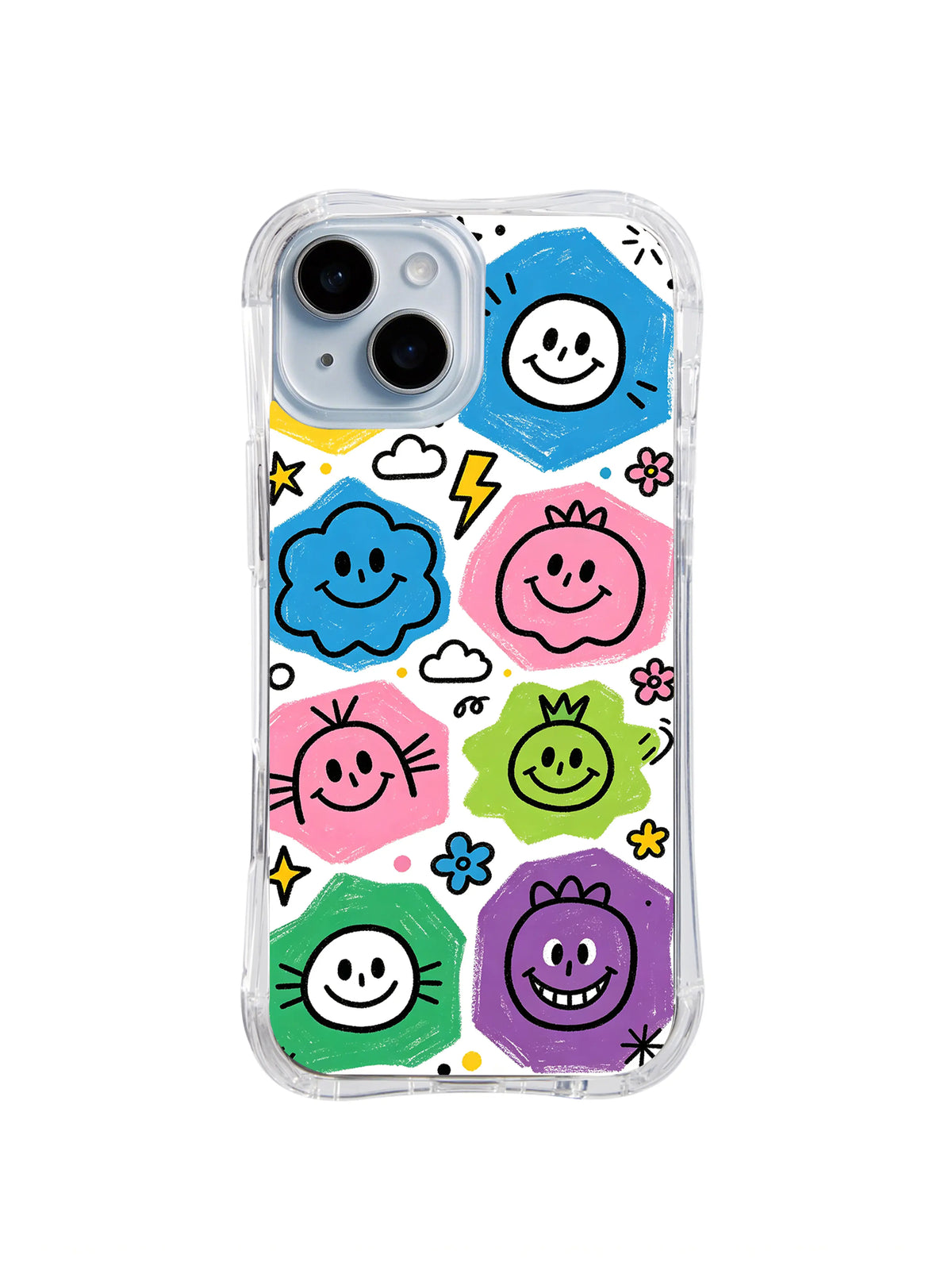 Happy Spirit Parade pattern iPhone 14 case