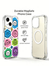 Rainbow Playground iPhone 14 MagSafe case front and back