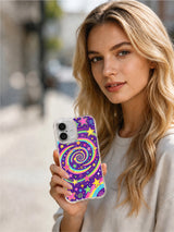 Product or handheld view of the Rainbow Stardust Garden case