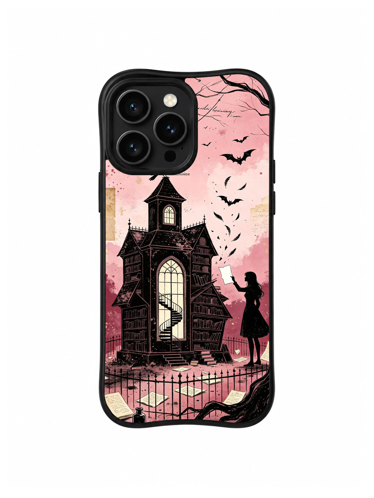 Thorn Forest Library raven and bats iPhone 13 Pro case