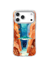 Ray Over Orange Canyon manta ray iPhone case – Terracotta Reef Corridor