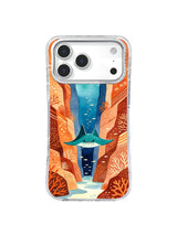 Ray Over Orange Canyon manta ray iPhone case – Cobalt Canyon Flight