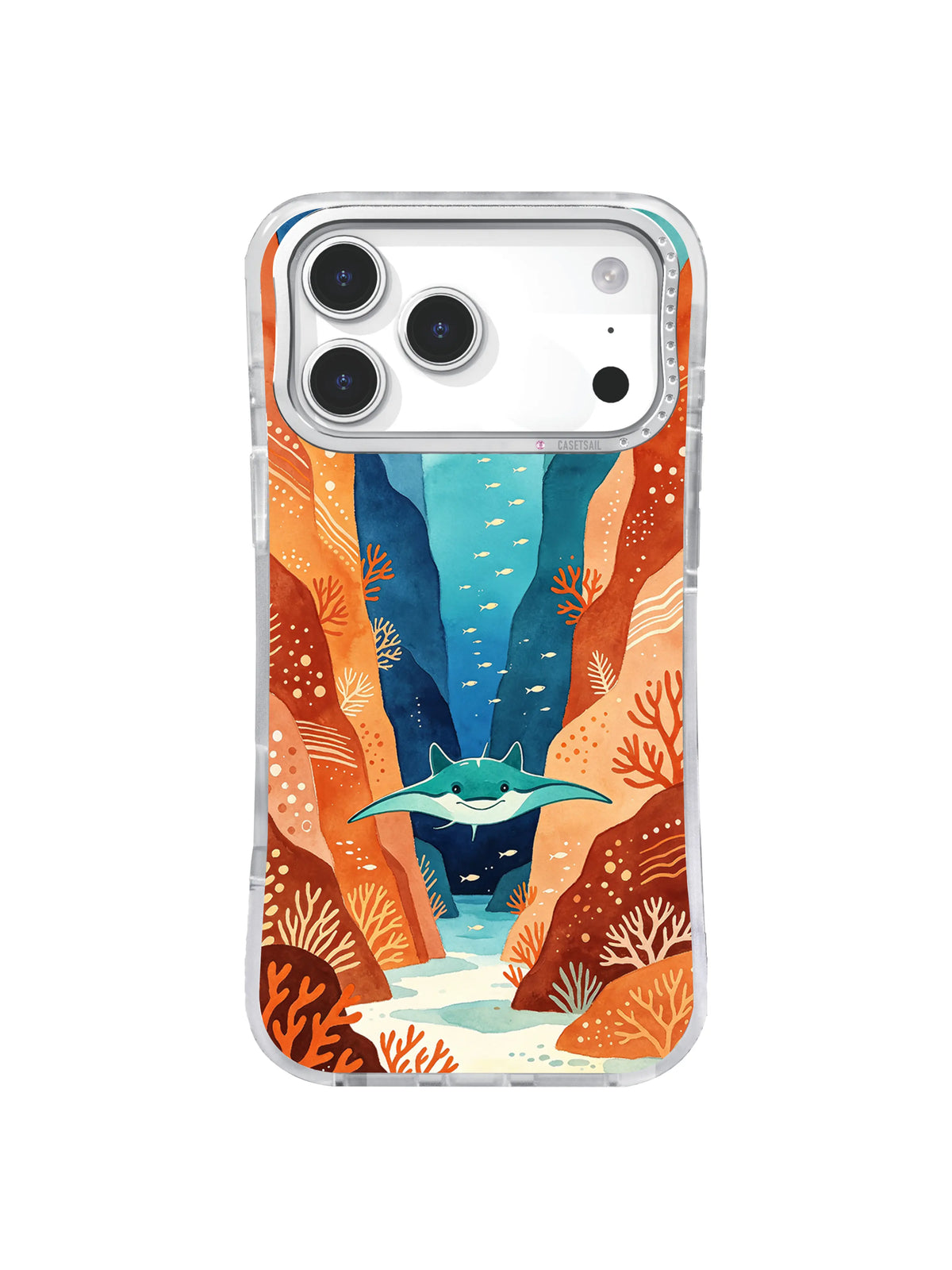 Ray Over Orange Canyon manta ray iPhone case – Orange Passage Horizon