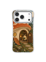 Front view of Reading Room Under the Cap artwork on a white iPhone 17 Pro case