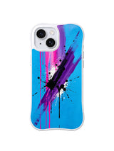 Ink Clash Ribbon Rebel Ribbon iPhone 15 Plus case by Zara Vexley