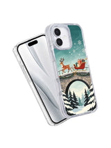 Reindeer Over Wishbone Bridge iPhone 17 case angled detail view