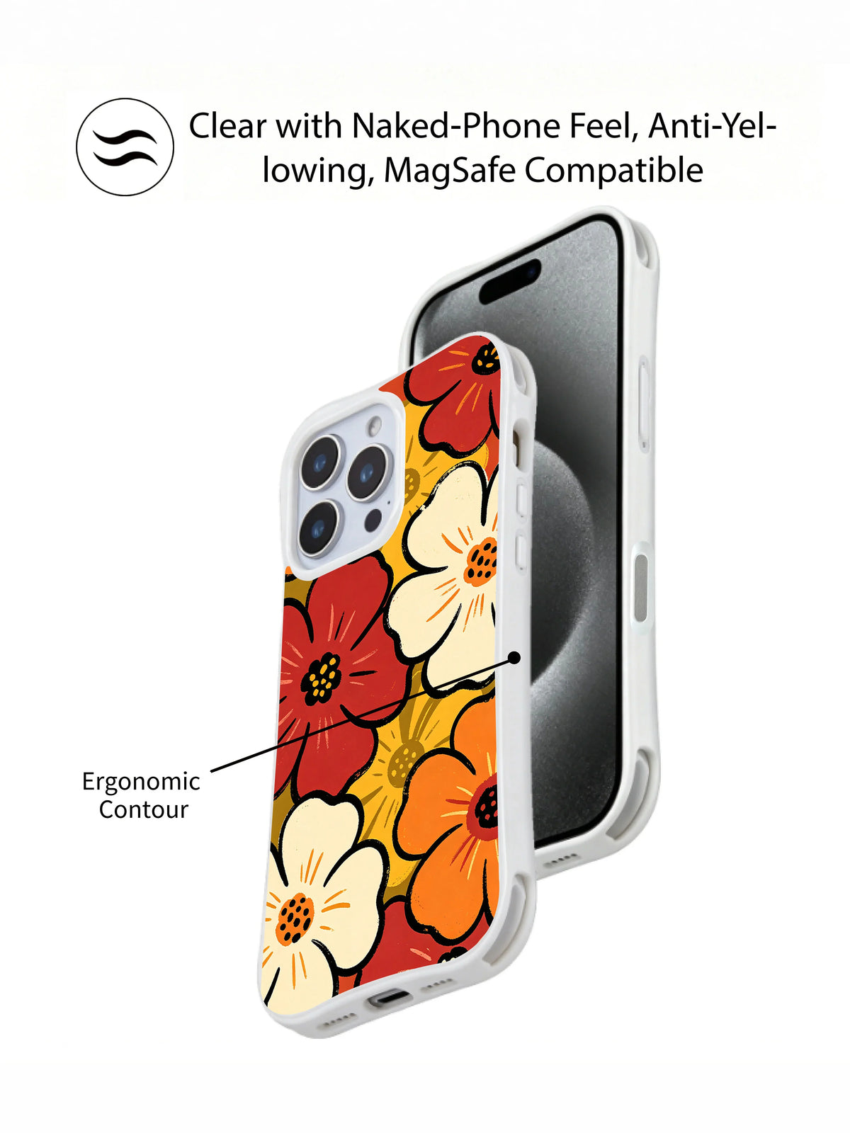 Supplied marketing graphic with unverified protection, fit or MagSafe statements