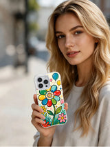 Product or handheld view of the Retro Rainbow Balloon Garden case