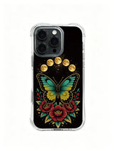 Retro tone metamorphosis PhoneCasing, fashion iPhone 14 Plus Case, flexible outdoor friendly portable casing.