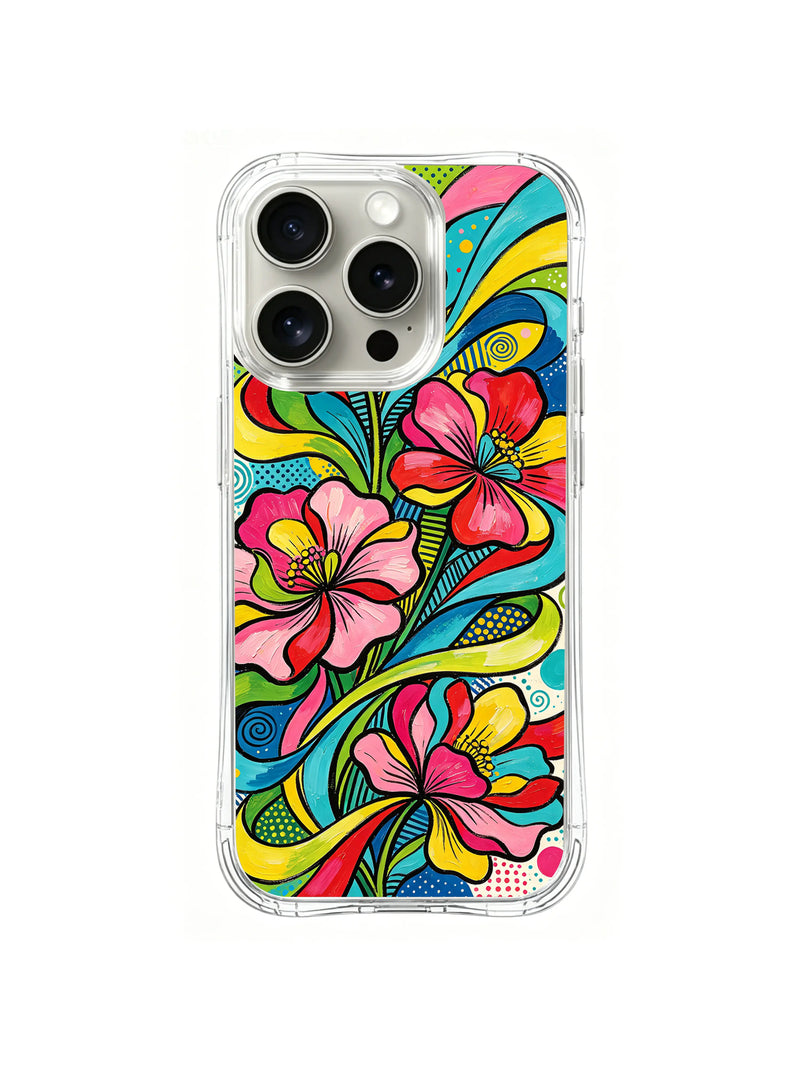 Ribbon Blossom Waltz iPhone 13 Pro Max Case – Colorful Floral Art