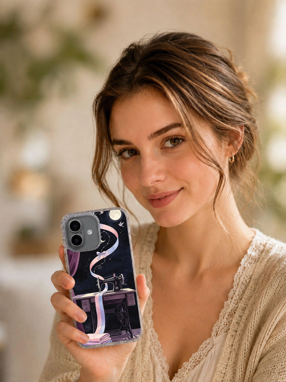 Ribbon Constellation iPhone 17 Case lifestyle view