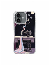 Ribbon Constellation iPhone 17 Case – Laurel Thread Night Flight artwork