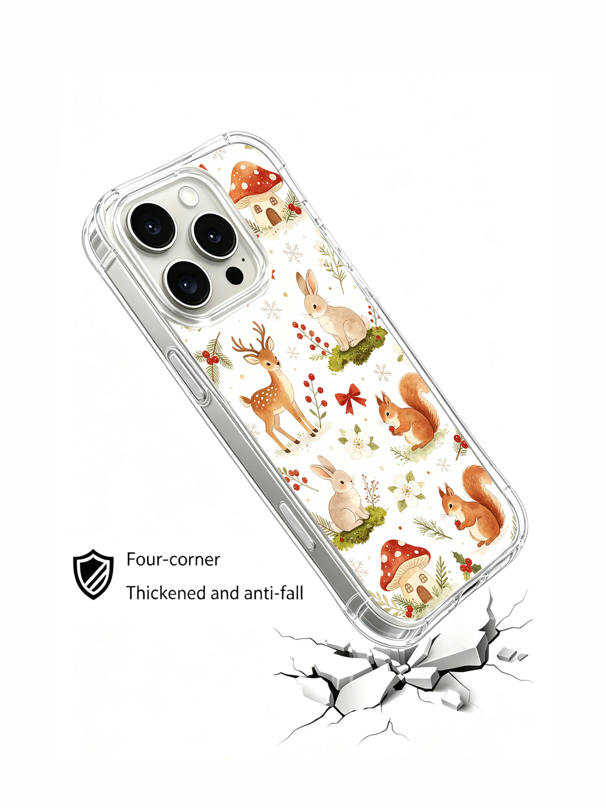 Ribbon Forest Celebration shockproof iPhone 14 Pro case