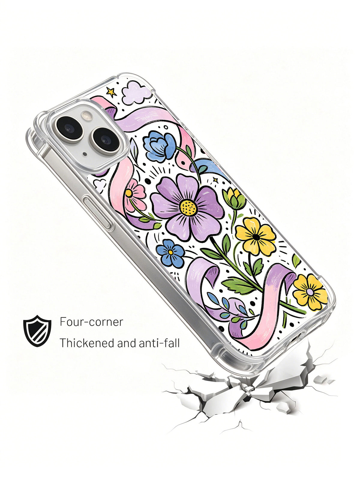 Ribbon Garden iPhone 14 case drop protection