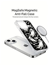 Ribbon Ghost Waltz iPhone 15 Plus case in angled accessory display