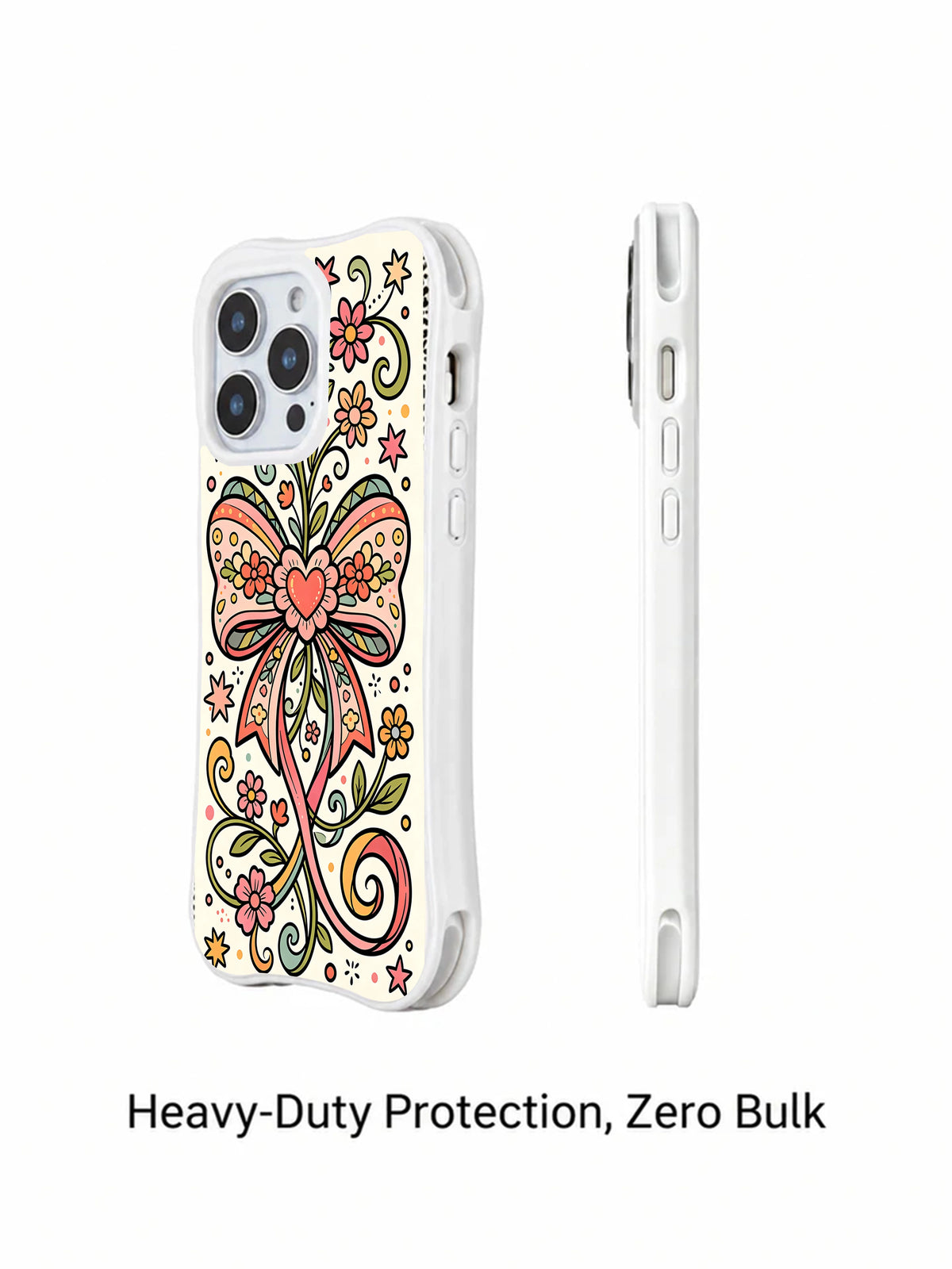 Ribbon Heart Garden iPhone 14 Pro case slim profile