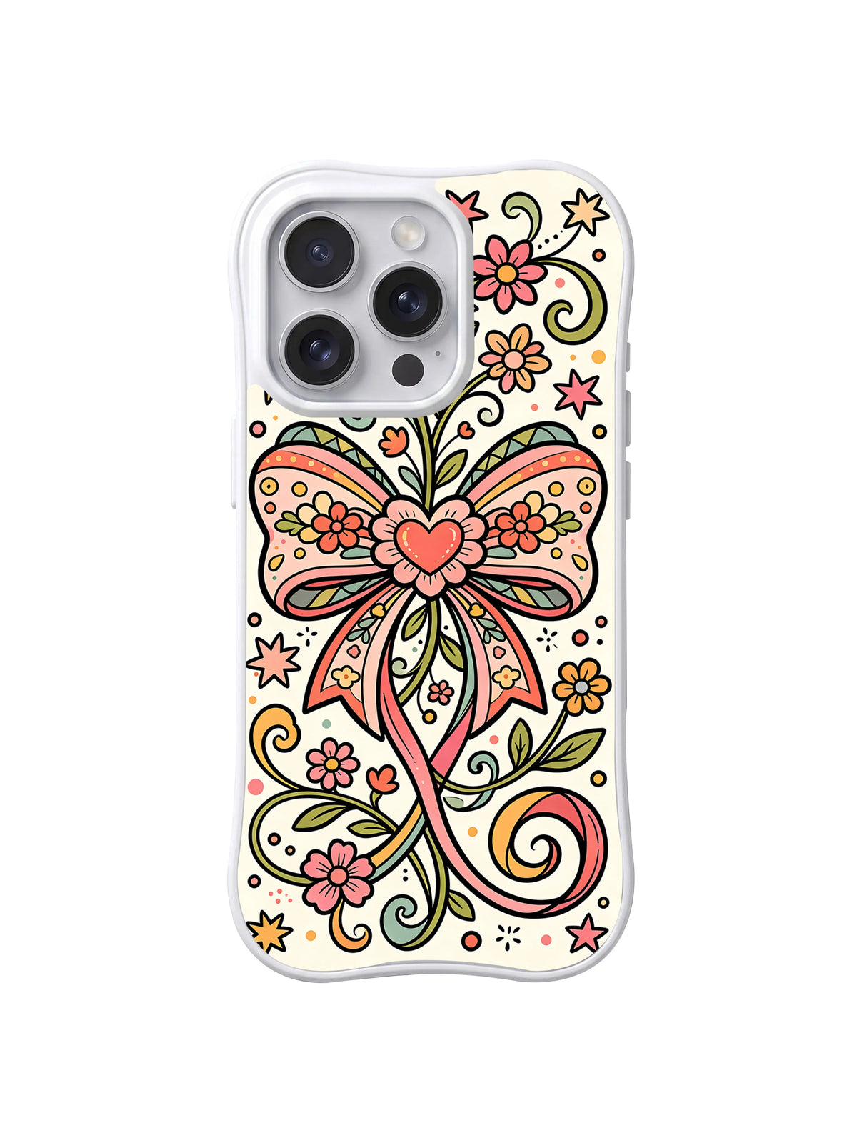 Bow Blossom Waltz iPhone 14 Pro case pattern