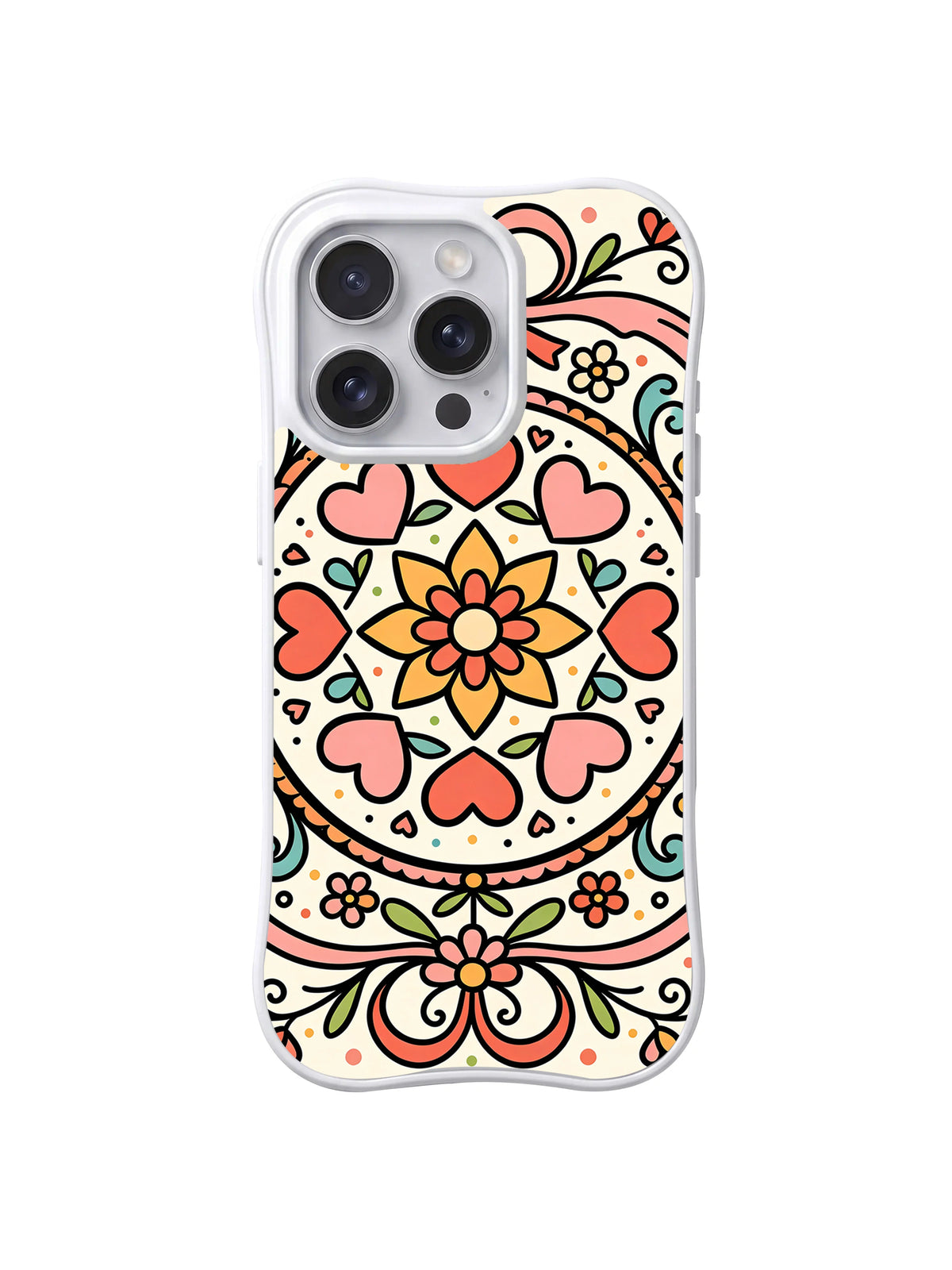Love Petal Mandala iPhone 14 Pro case pattern