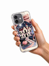 Ribbon Manor Under the Moon iPhone case held in hand