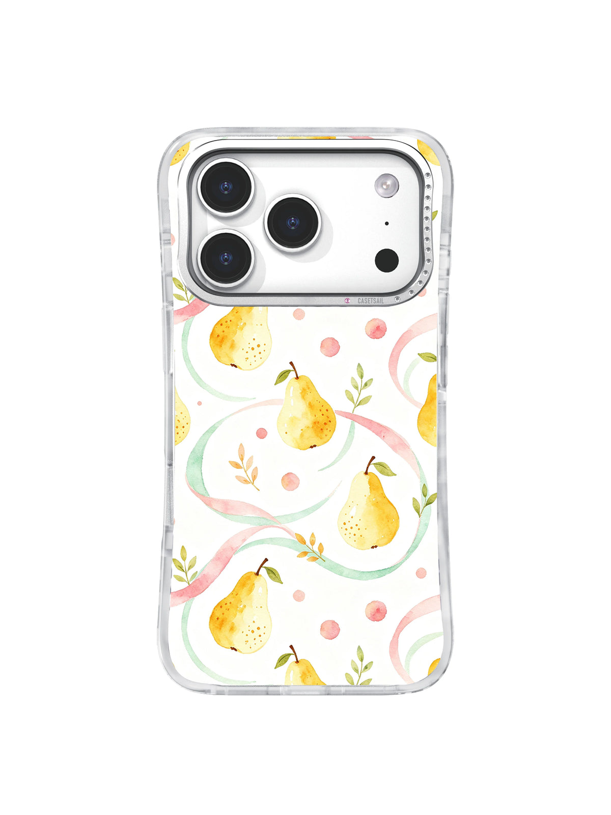 Product or handheld view of the Ribbon Pear Serenade case