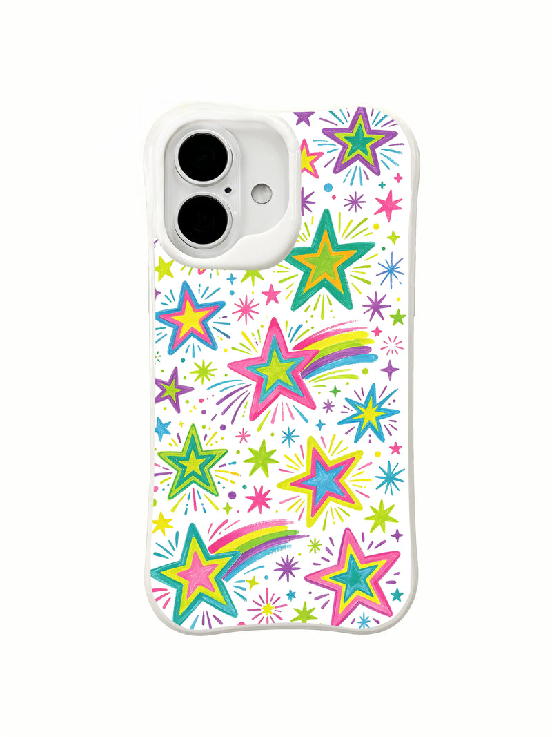 Pop Rocket Star Parade iPhone 16 Case – Colorful Space Art