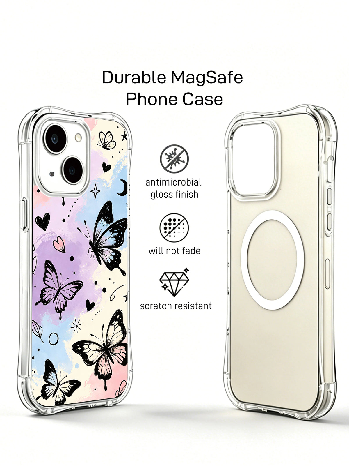 Supplied marketing graphic with unverified protection, fit or MagSafe statements