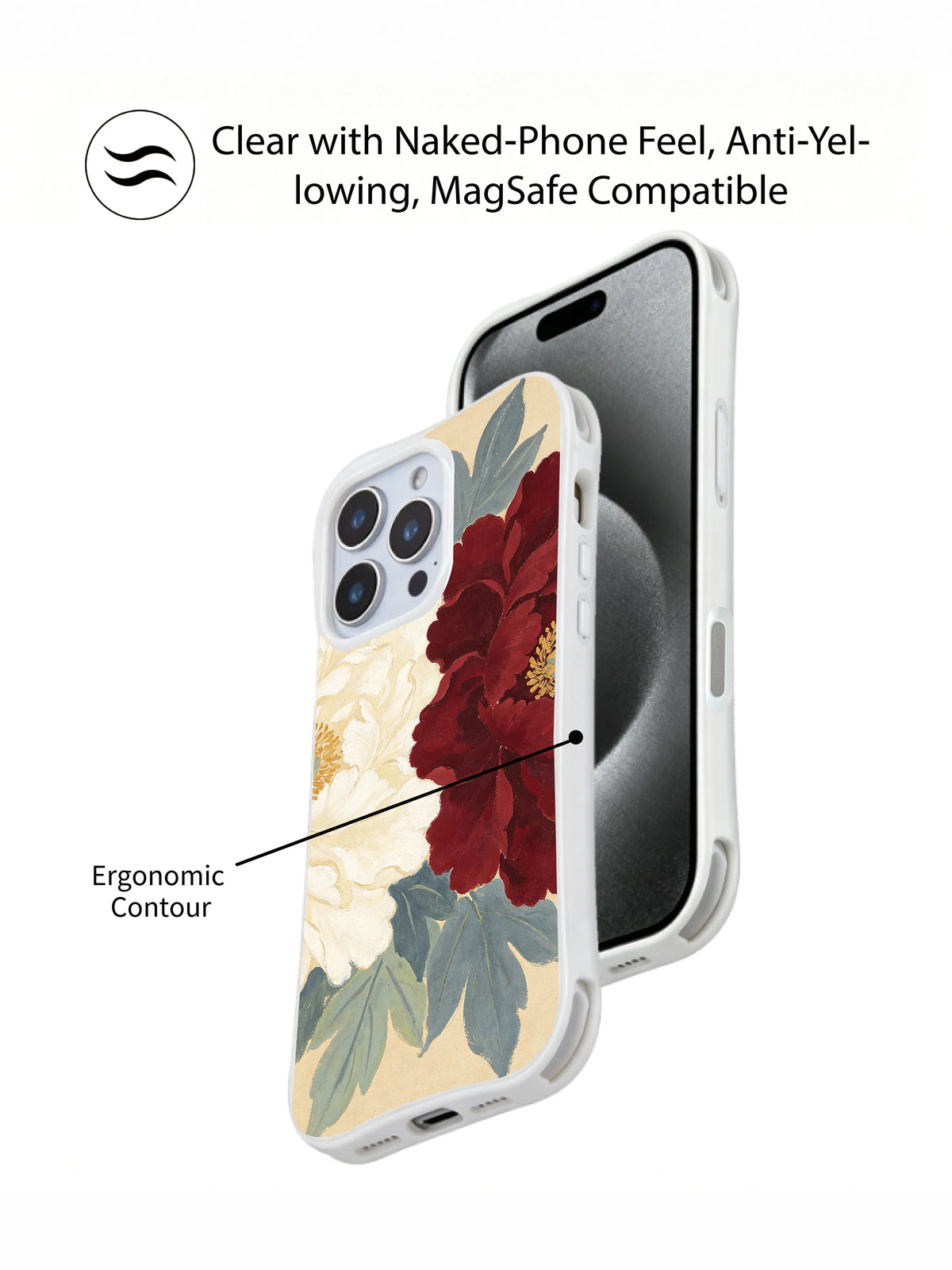 Romantic Garden Fragments iPhone 15 Pro case product view 5