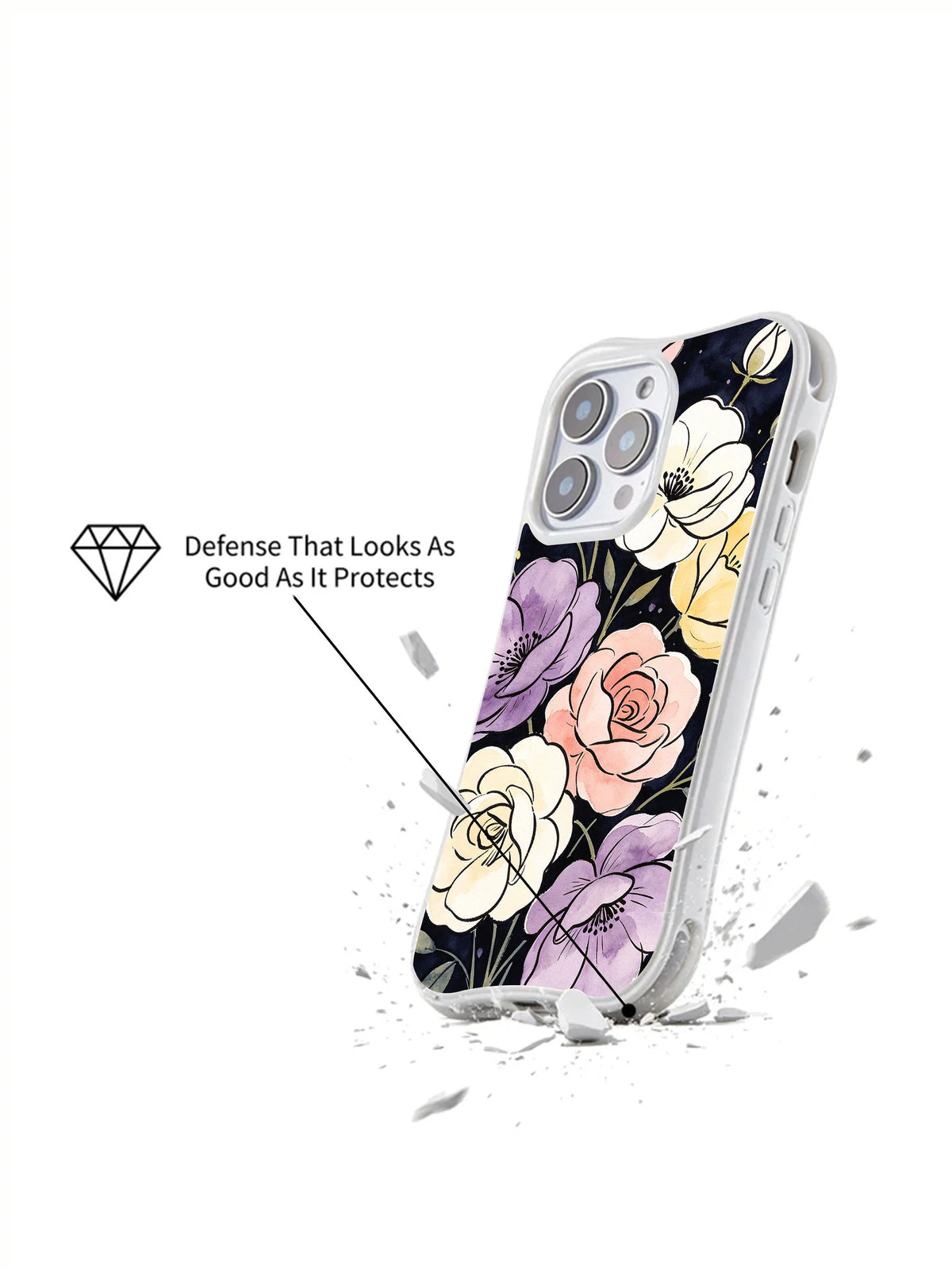 Supplied marketing graphic with unverified protection, fit or MagSafe statements