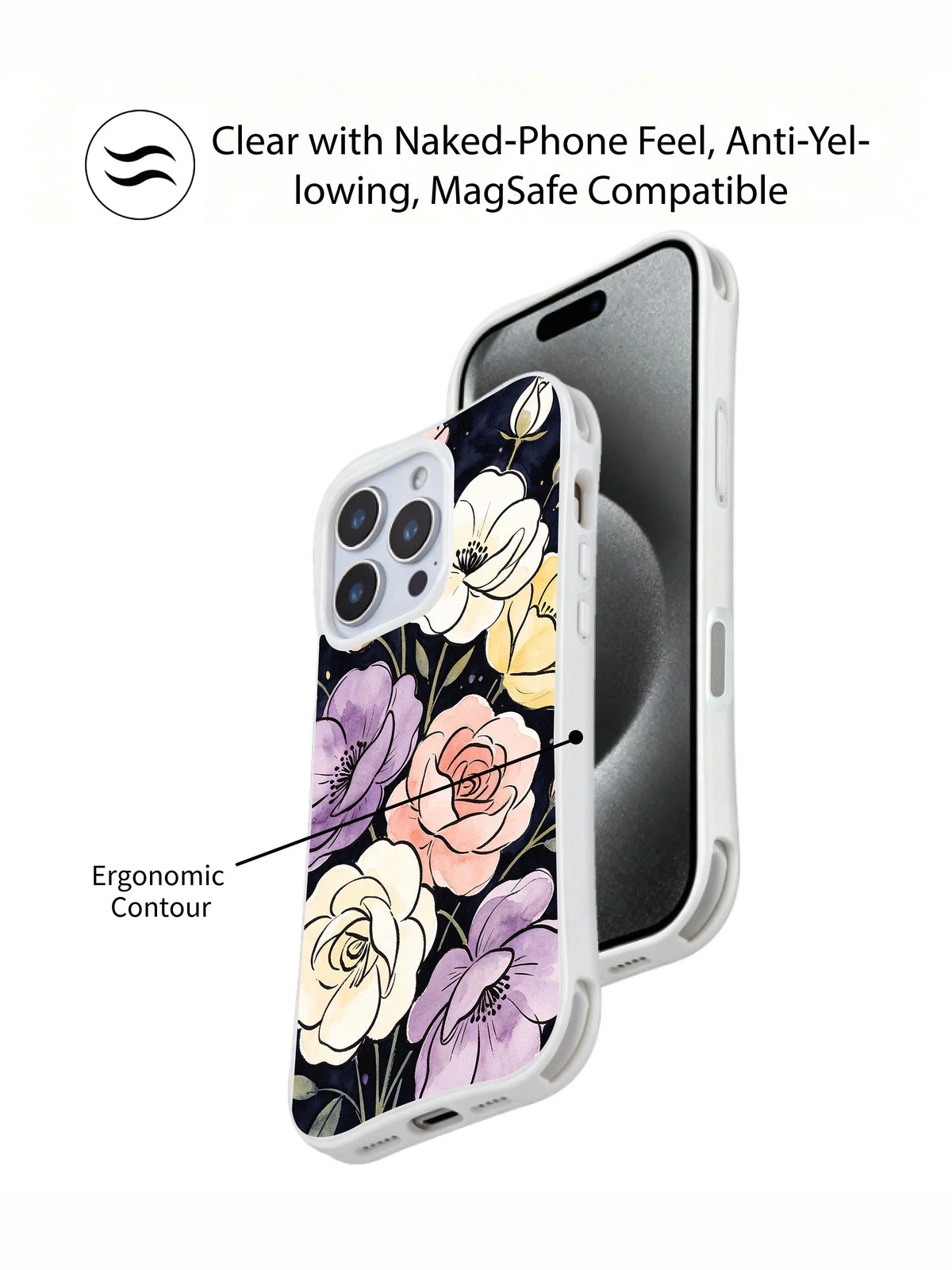 Supplied marketing graphic with unverified protection, fit or MagSafe statements