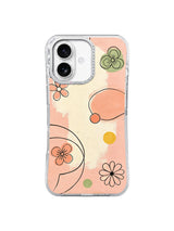 Playful Floral Lines iPhone 16 Pro case pattern
