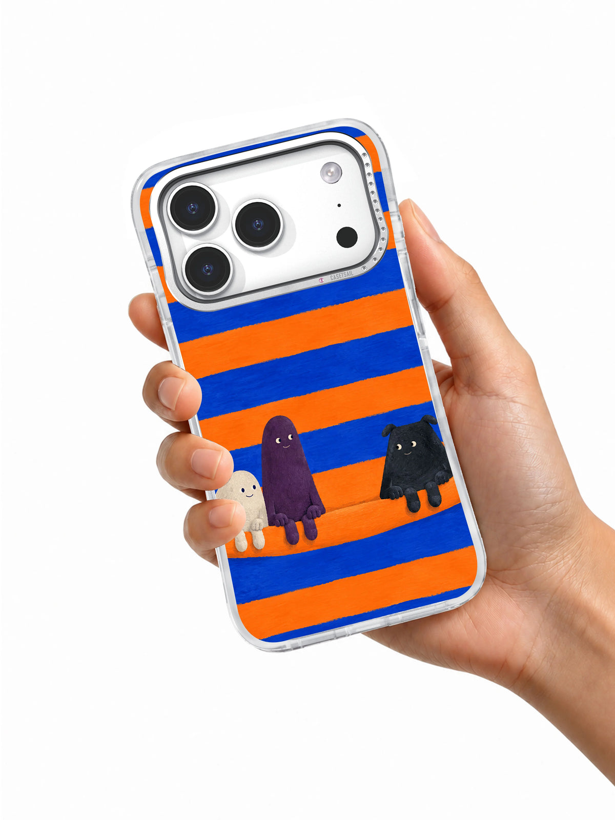 Room for One More iPhone 17 Pro case shown in hand
