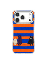 Tangerine Welcome artwork on an iPhone 17 Pro case