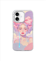 Lavender Static Dream pattern iPhone 17 case