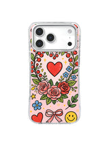 Rose Wreath Smile on an iPhone case