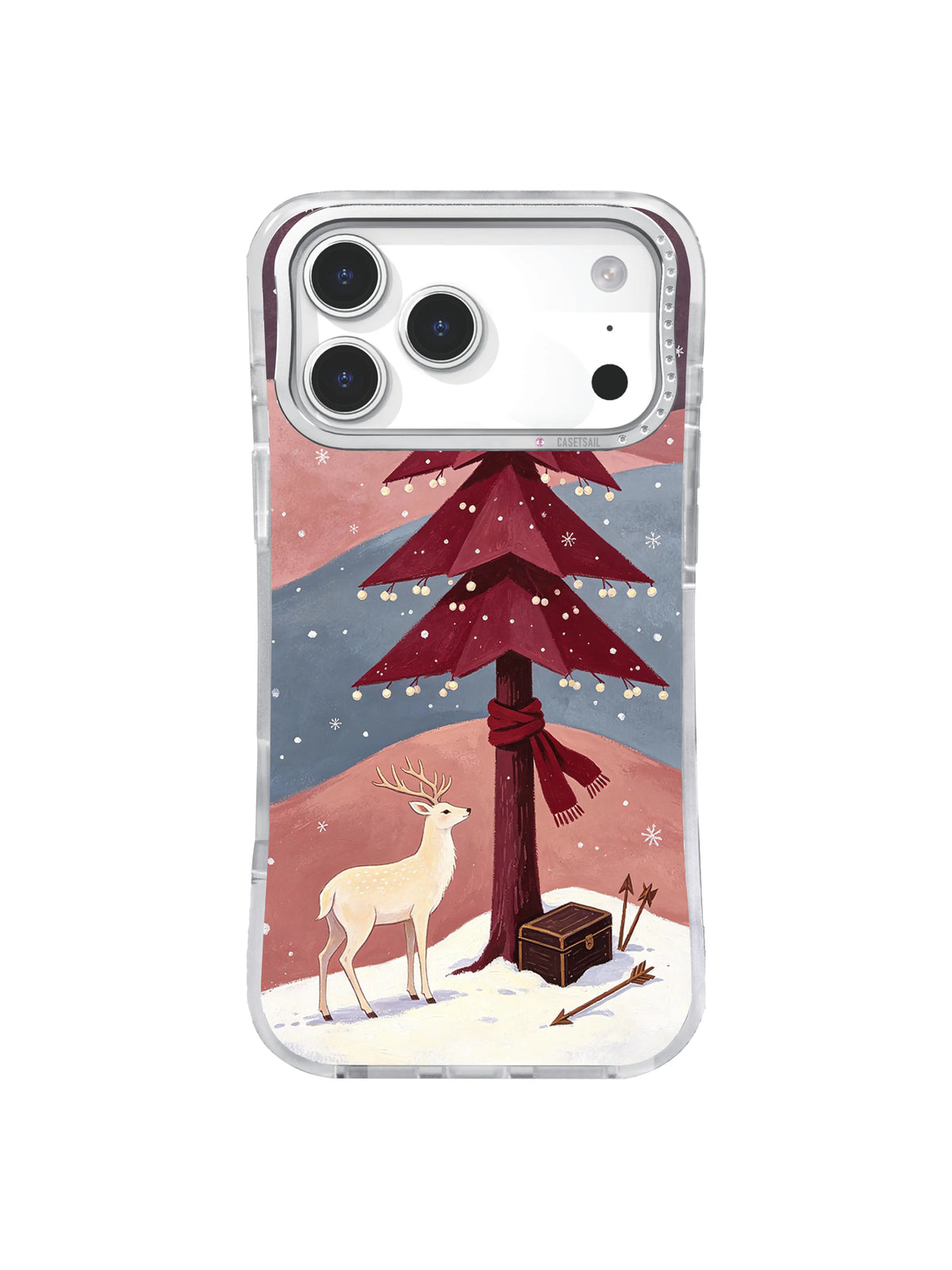 Rosewood deer vigil keepsake tree iPhone 17 Pro case pattern two