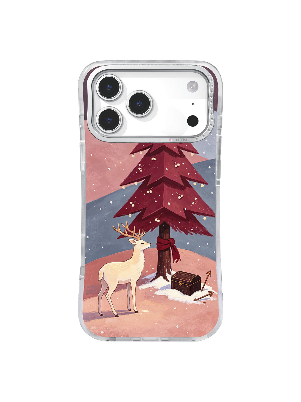 Rosewood hillside deer guardian iPhone 17 Pro case pattern four
