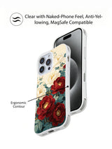 Royal Garden Fragments iPhone 15 Pro case contour presentation
