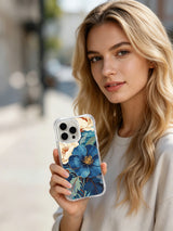 Product or handheld view of the Sapphire Blossom Tide case