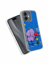 Save Room for Small Things elephant iPhone 16 case shown in an angled product view