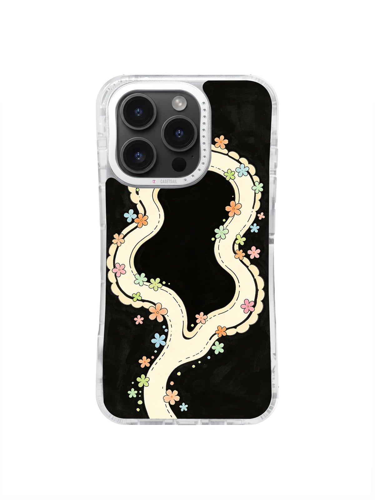 Scalloped Garden Trail pattern for iPhone 16 Pro Max case