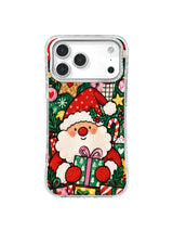 Snowburst Gift Guardian neo-pop art on iPhone 17 Pro Max case