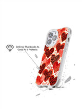 Scarlet Whisper Garden floral heart iPhone 16 Pro case view 2