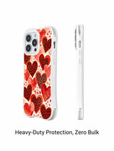 Scarlet Whisper Garden floral heart iPhone 16 Pro case view 3