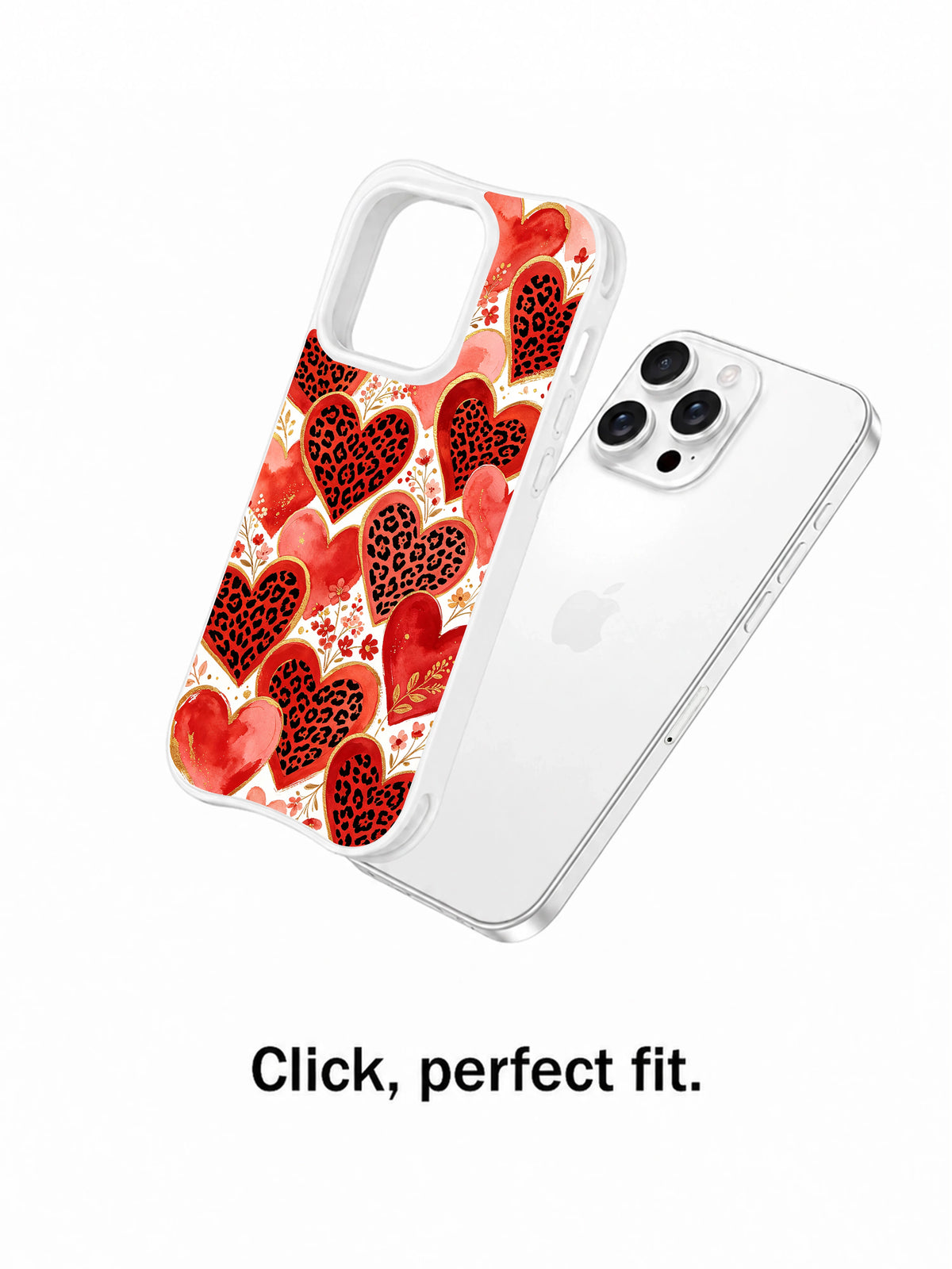 Scarlet Whisper Garden floral heart iPhone 16 Pro case view 4