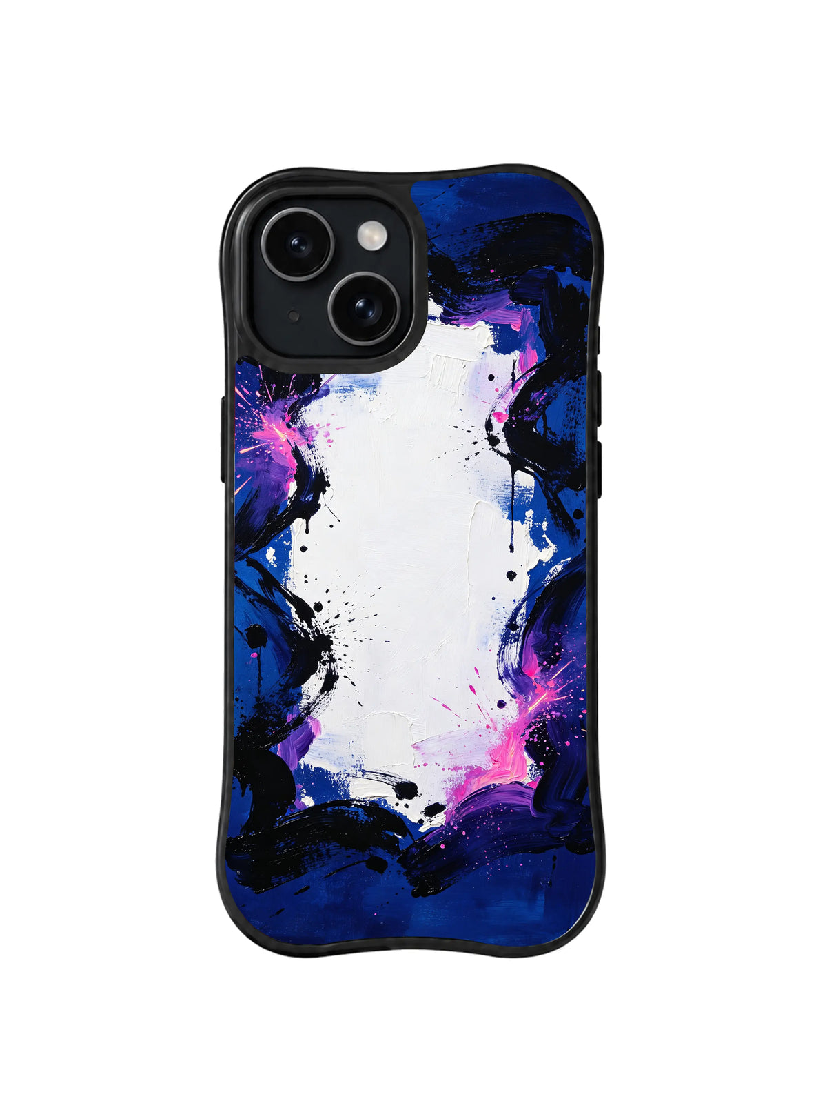 Blank Page Orbit cobalt blue bookcore iPhone 15 Plus case