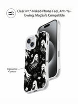 The Scholar’s Secret Apparitions case front and contour presentation for iPhone 15 Plus