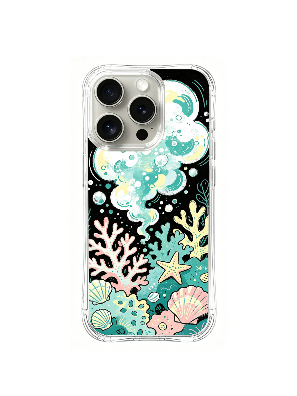 Seafoam Pop iPhone 15 Pro case pattern 4