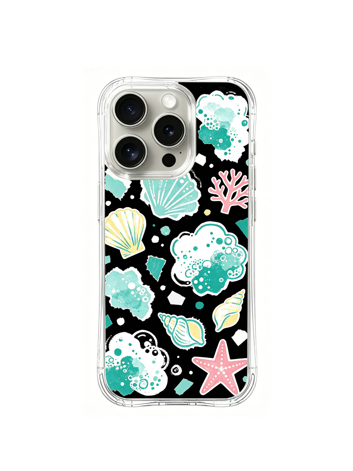 Seafoam Pop iPhone 15 Pro case pattern 5