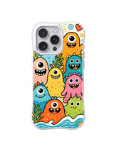 Seaside Blob Friends iPhone 13 Pro case front view