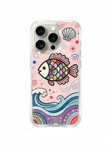 Seaside Fish Waltz iPhone 14 Pro case front view